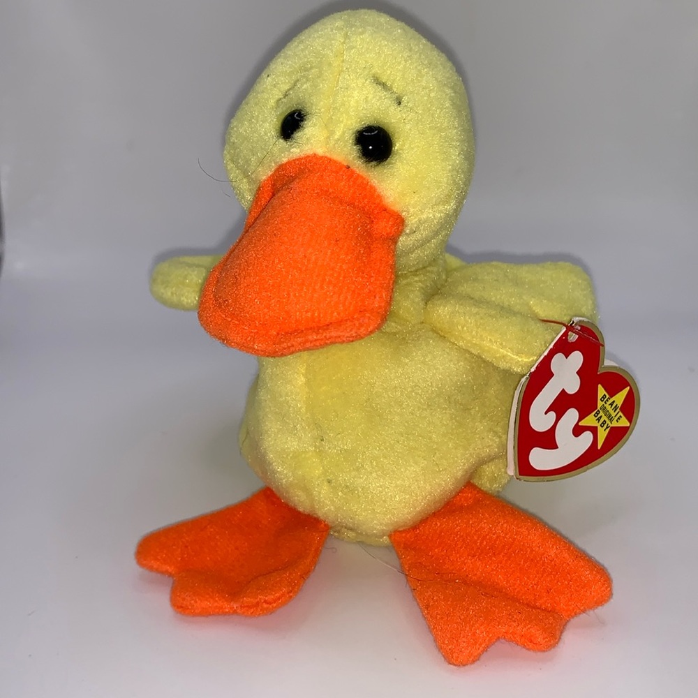 Ty Beanie Baby “ Quackers” Duck